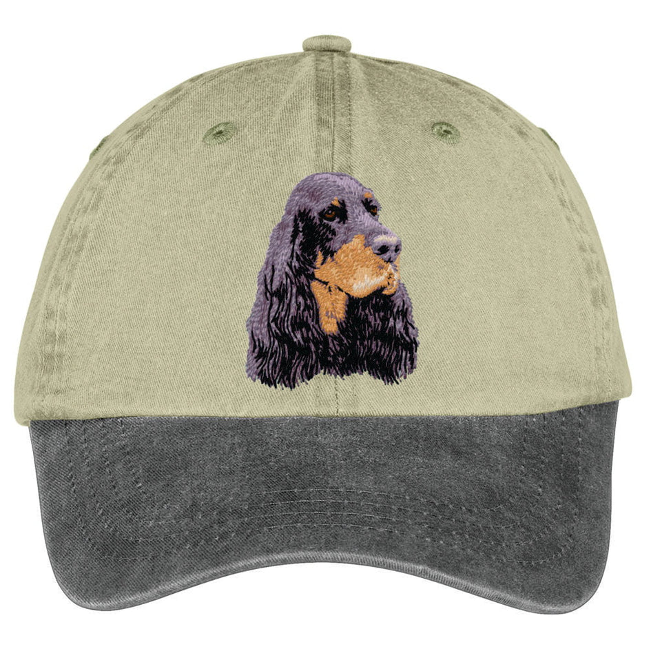 Gordon Setter  Embroidered Two Tone Baseball Cap