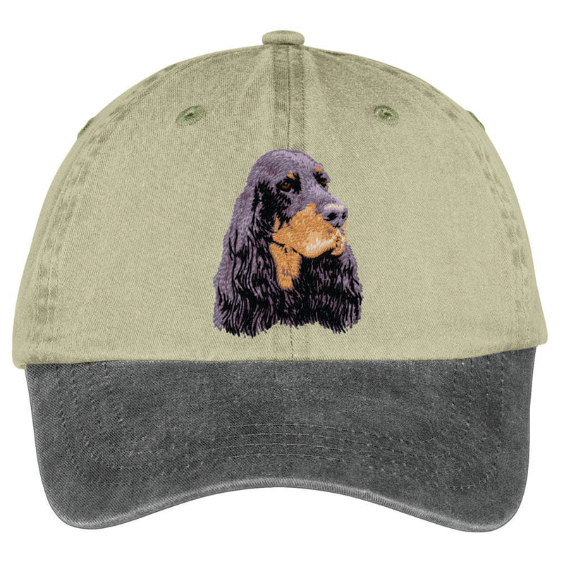 Gordon Setter  Embroidered Two Tone Baseball Cap