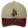 Great Dane  Embroidered Two Tone Baseball Cap