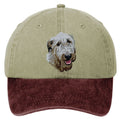 Irish Wolfhound  Embroidered Two Tone Baseball Cap