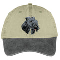 Kerry Blue Terrier  Embroidered Two Tone Baseball Cap