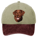 Labrador Retriever  Embroidered Two Tone Baseball Cap