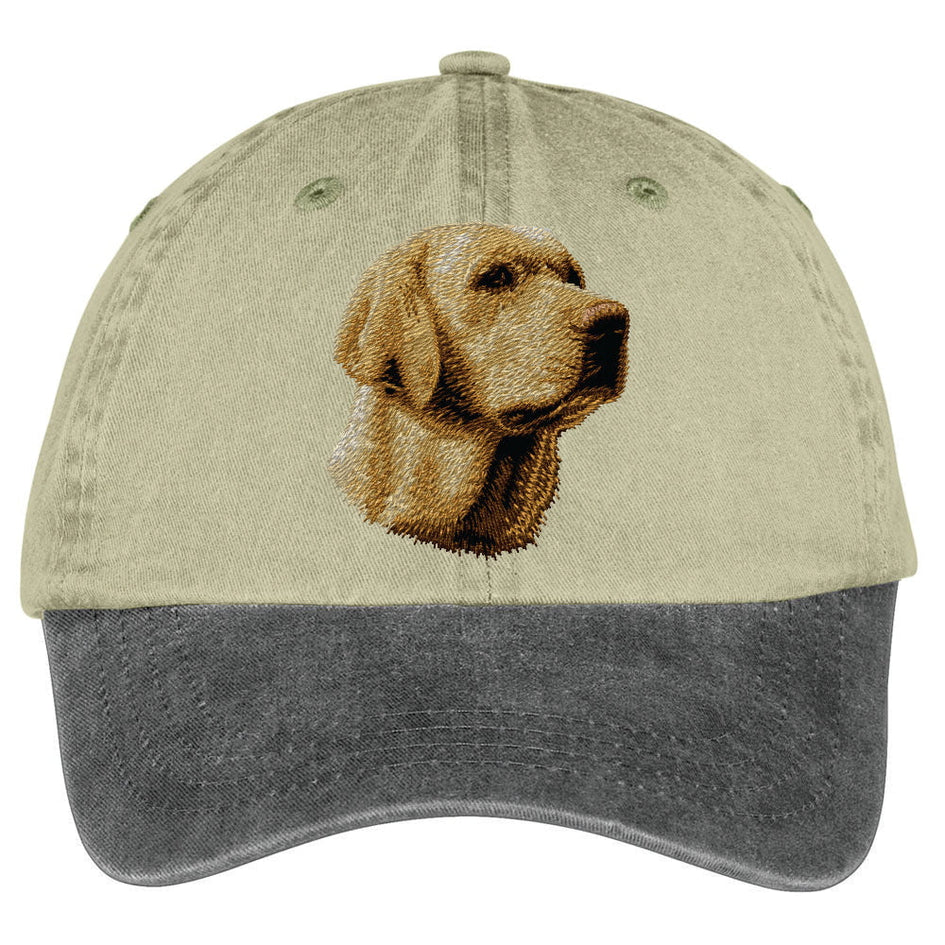 Labrador Retriever  Embroidered Two Tone Baseball Cap