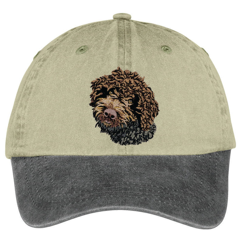 Lagotto Romagnolo  Embroidered Two Tone Baseball Cap