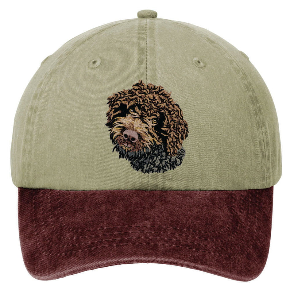 Lagotto Romagnolo  Embroidered Two Tone Baseball Cap