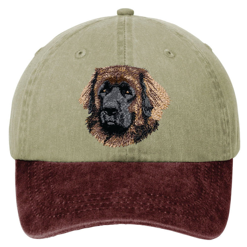 Leonberger  Embroidered Two Tone Baseball Cap