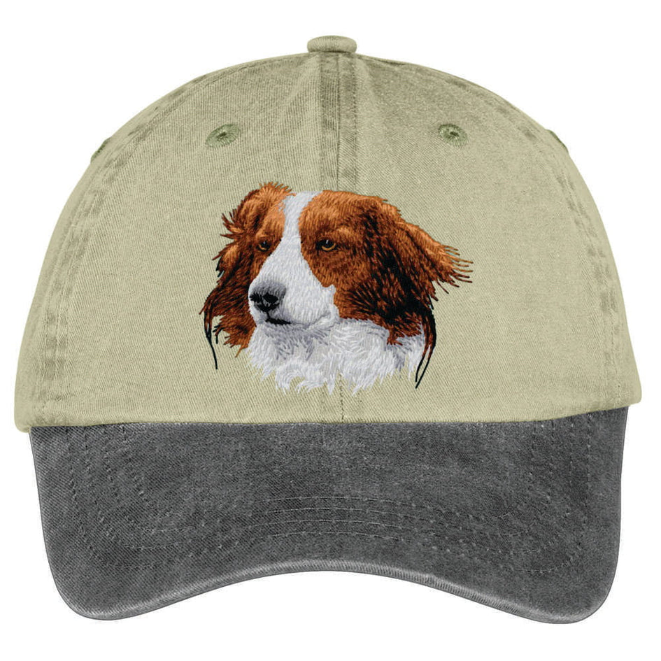 Nederlandse Kooikerhondje  Embroidered Two Tone Baseball Cap