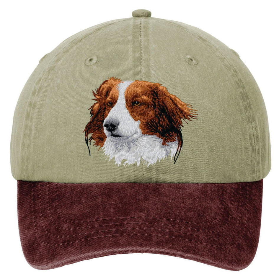 Nederlandse Kooikerhondje  Embroidered Two Tone Baseball Cap