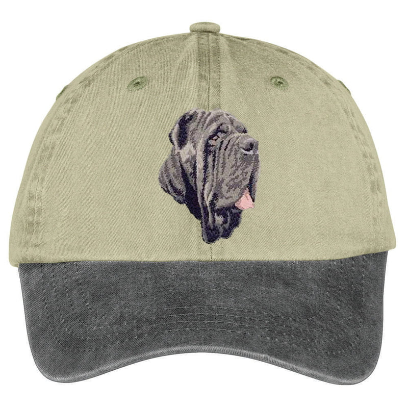 Neapolitan Mastiff  Embroidered Two Tone Baseball Cap