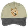Norwich Terrier  Embroidered Two Tone Baseball Cap