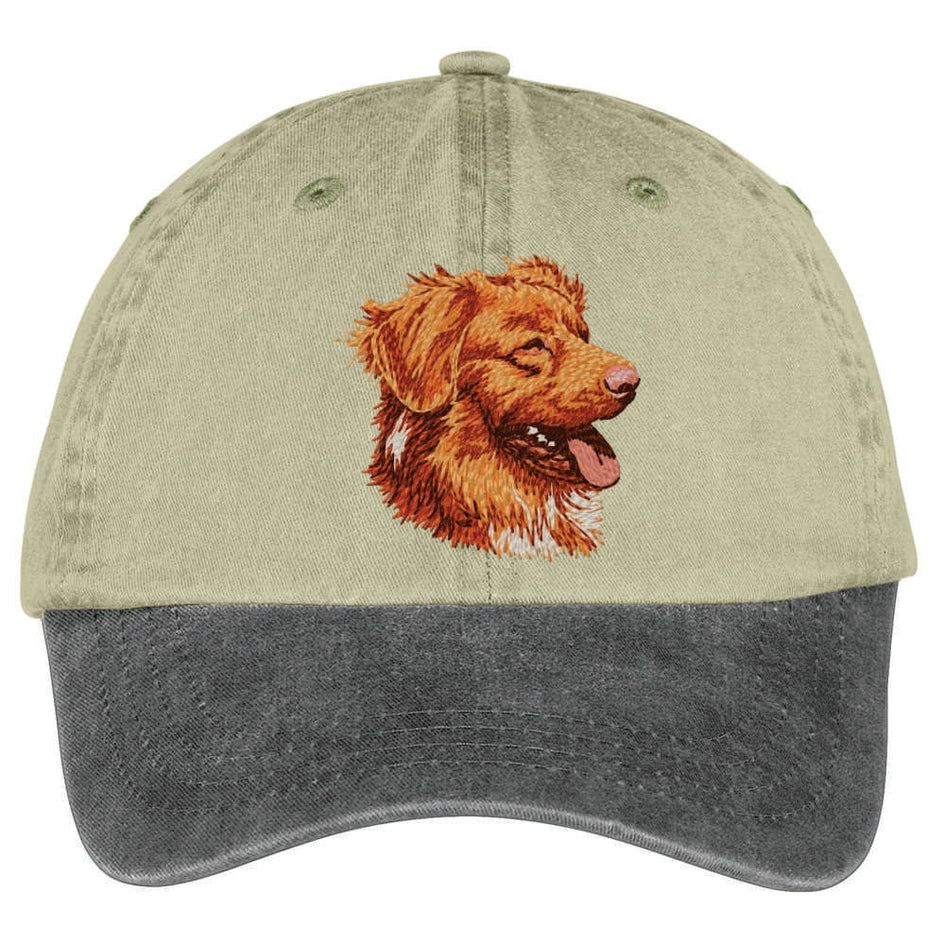 Nova Scotia Duck Tolling Retriever  Embroidered Two Tone Baseball Cap