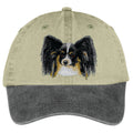 Papillon  Embroidered Two Tone Baseball Cap