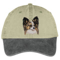 Papillon  Embroidered Two Tone Baseball Cap