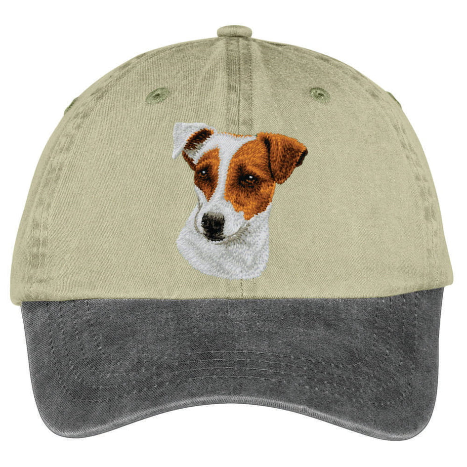 Parson Russell Terrier  Embroidered Two Tone Baseball Cap