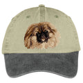 Pekingese  Embroidered Two Tone Baseball Cap