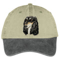 Saluki  Embroidered Two Tone Baseball Cap