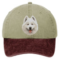 Samoyed  Embroidered Two Tone Baseball Cap