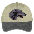 Scottish Deerhound  Embroidered Two Tone Baseball Cap
