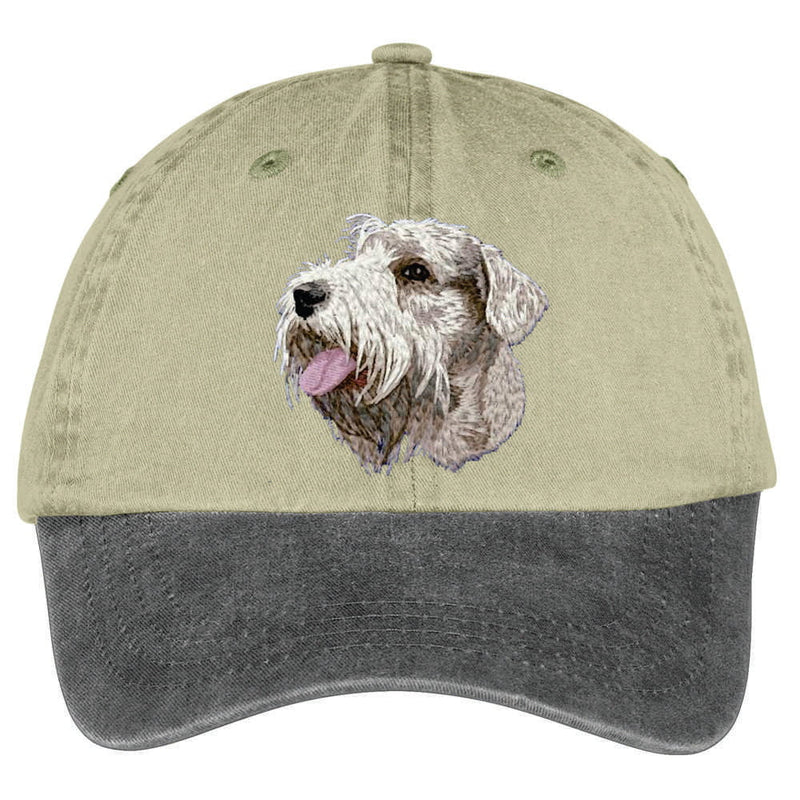 Sealyham Terrier  Embroidered Two Tone Baseball Cap
