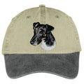 Smooth Fox Terrier  Embroidered Two Tone Baseball Cap