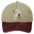 Soft Coated Wheaten Terrier  Embroidered Two Tone Baseball Cap