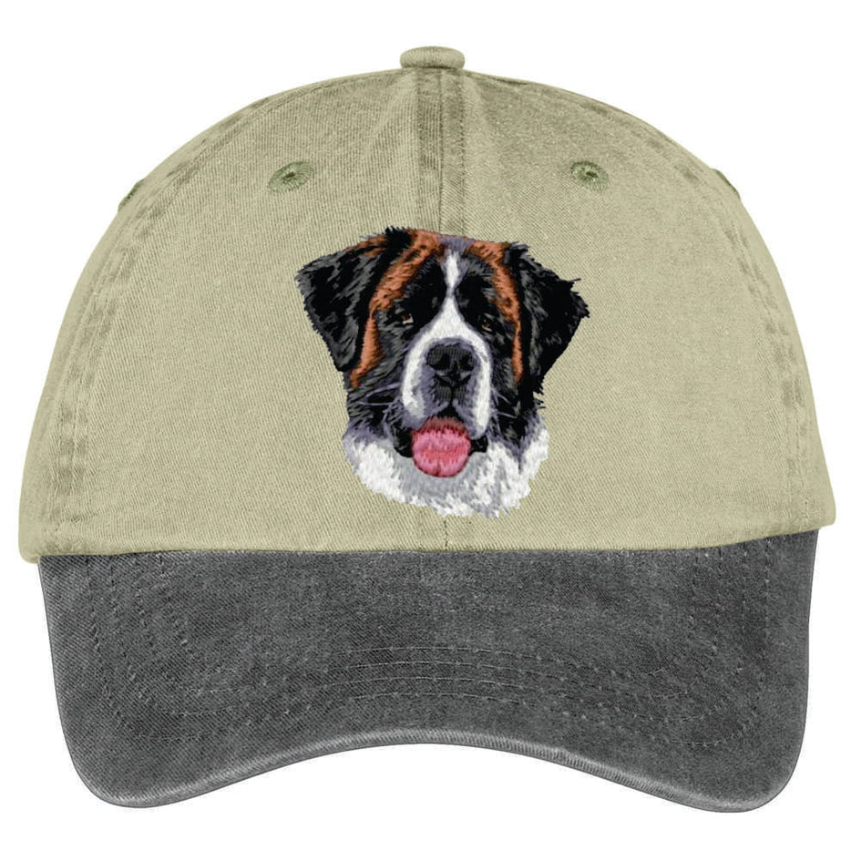 Saint Bernard  Embroidered Two Tone Baseball Cap