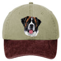 Saint Bernard  Embroidered Two Tone Baseball Cap