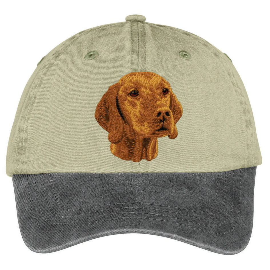Vizsla  Embroidered Two Tone Baseball Cap