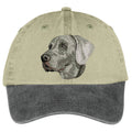 Weimaraner  Embroidered Two Tone Baseball Cap