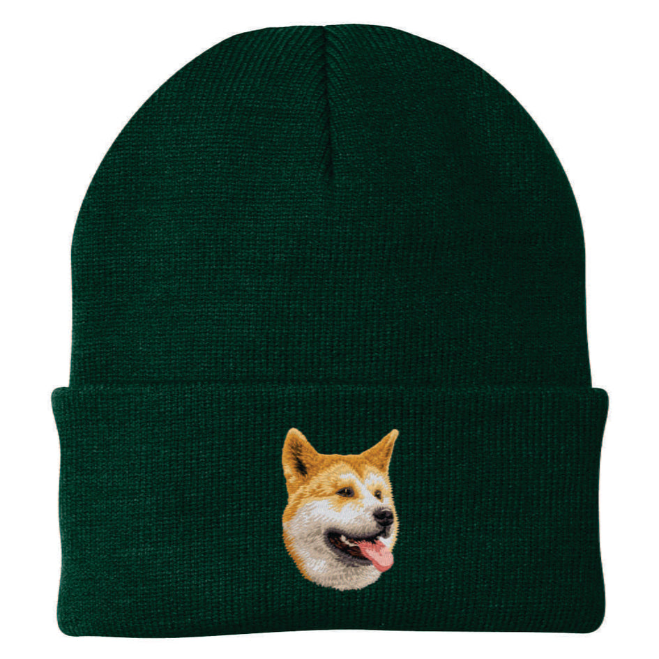 Akita Embroidered Beanie