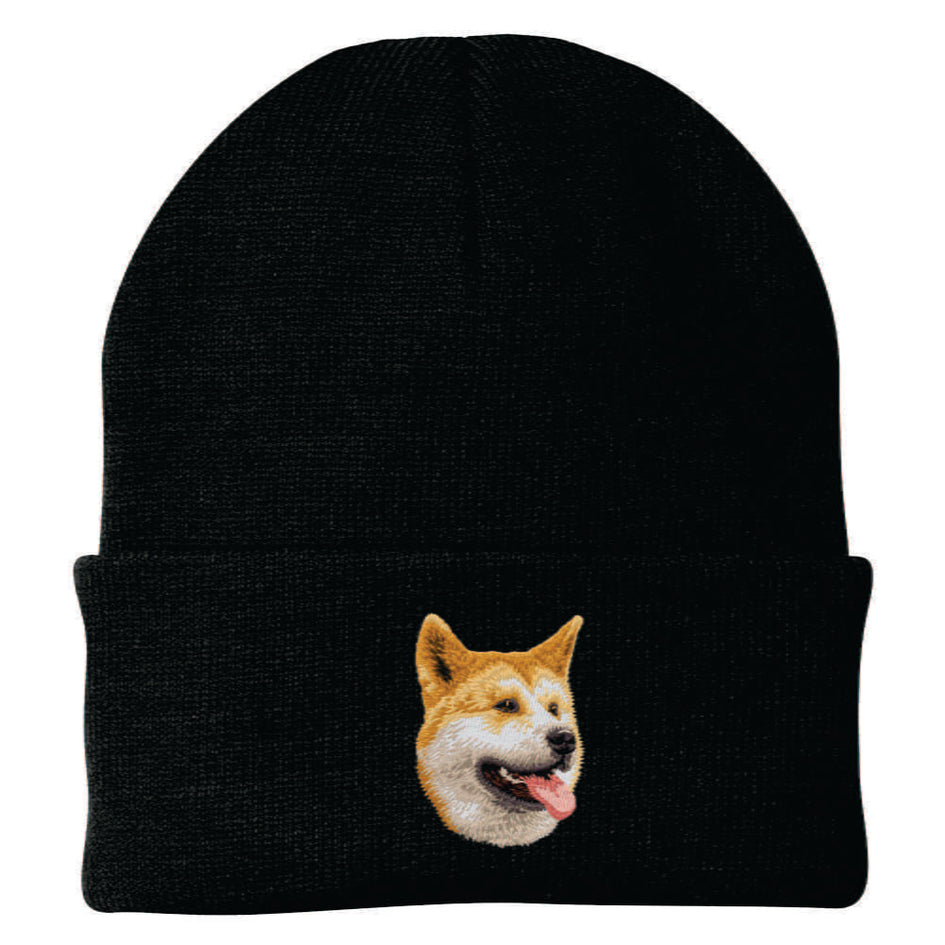 Akita Embroidered Beanie