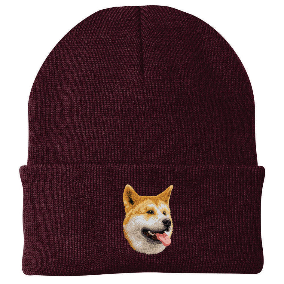 Akita Embroidered Beanie