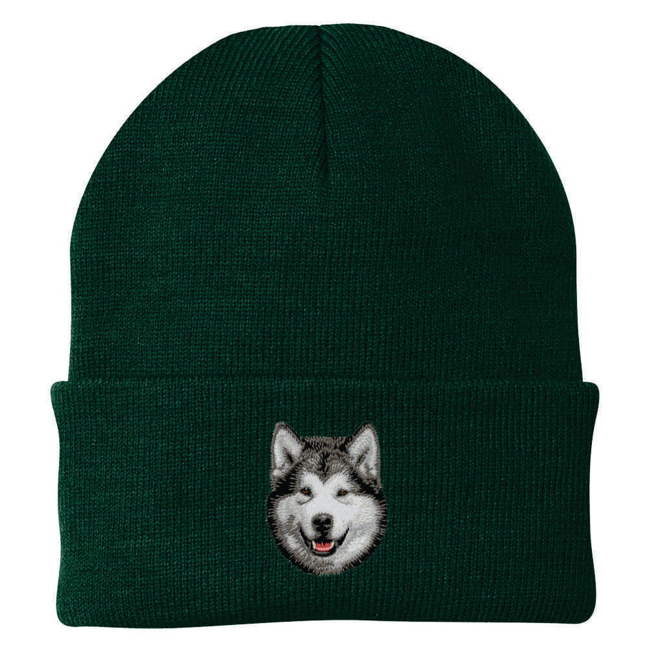Alaskan Malamute Embroidered Beanie