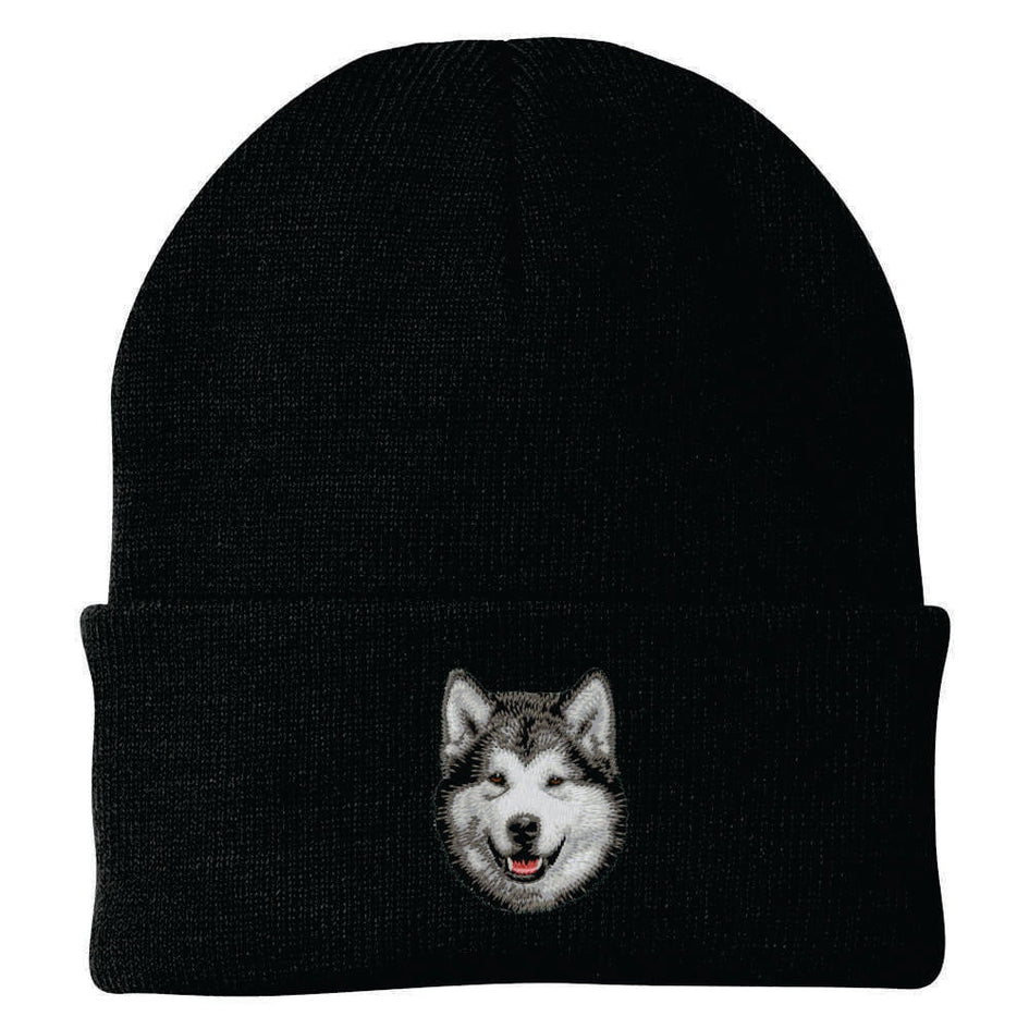 Alaskan Malamute Embroidered Beanie