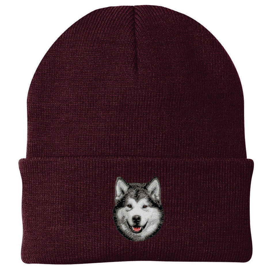 Alaskan Malamute Embroidered Beanie