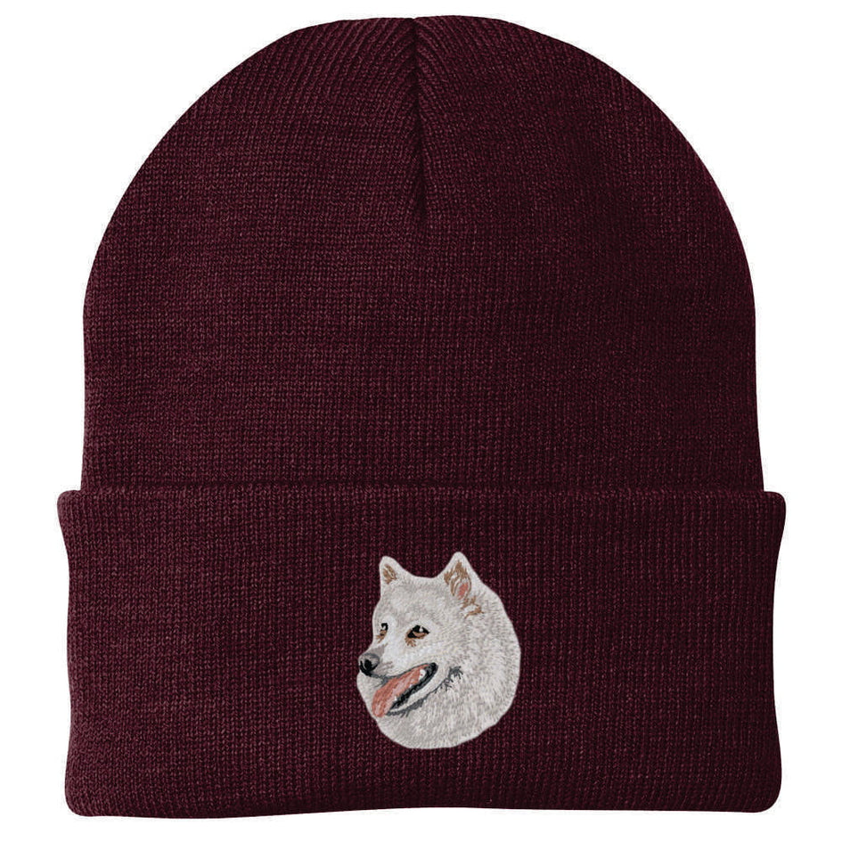 American Eskimo Dog Embroidered Beanie