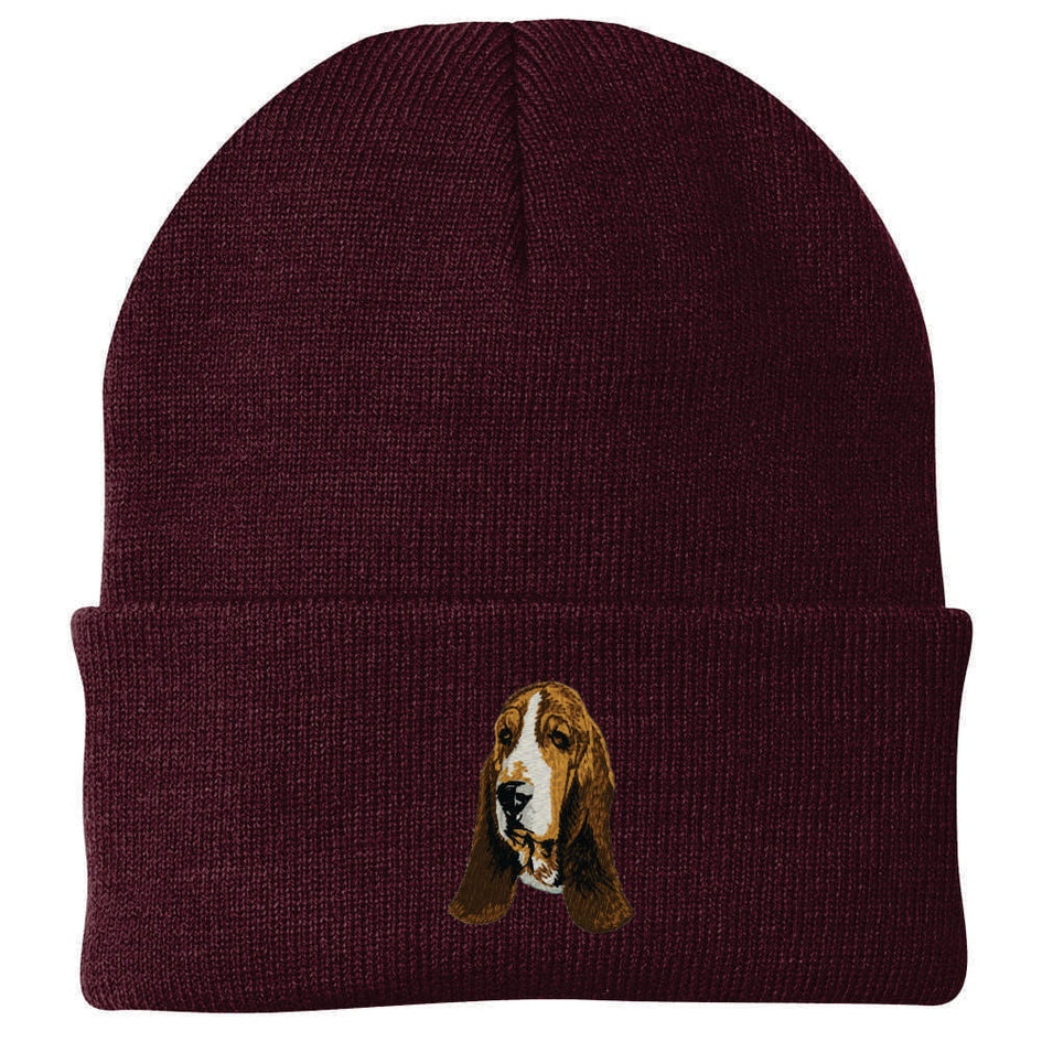 Basset Hound Embroidered Beanie