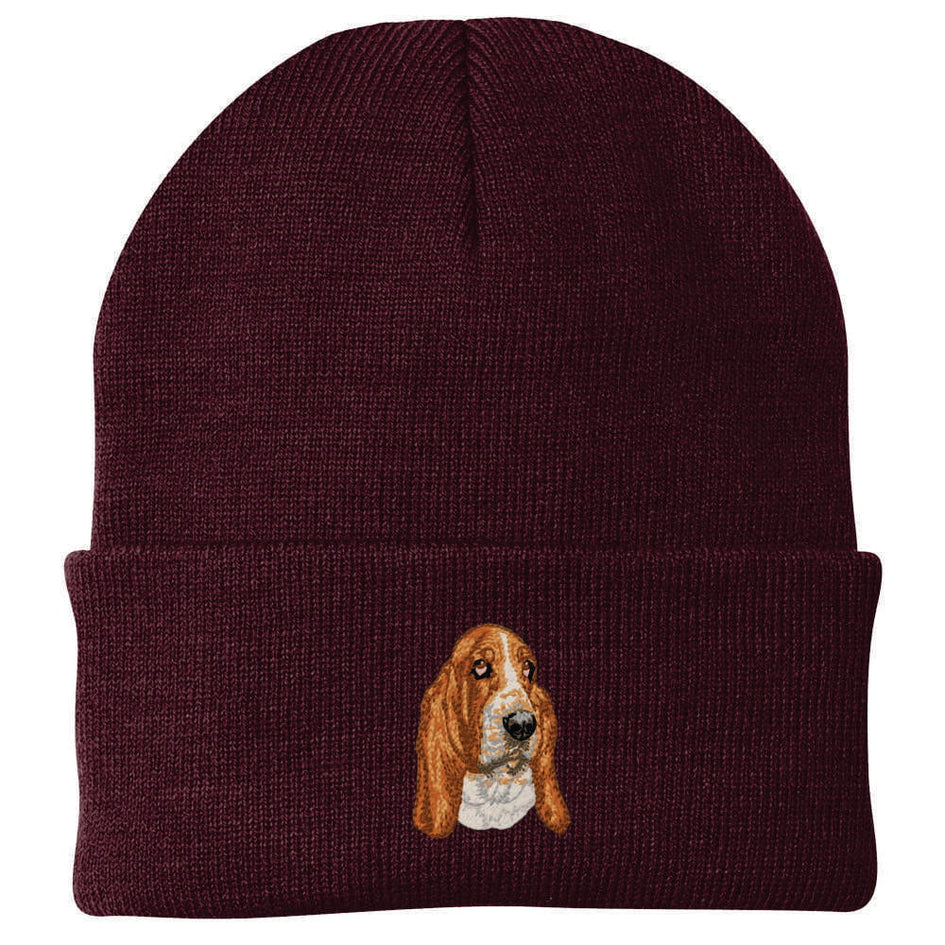 Basset Hound Embroidered Beanie