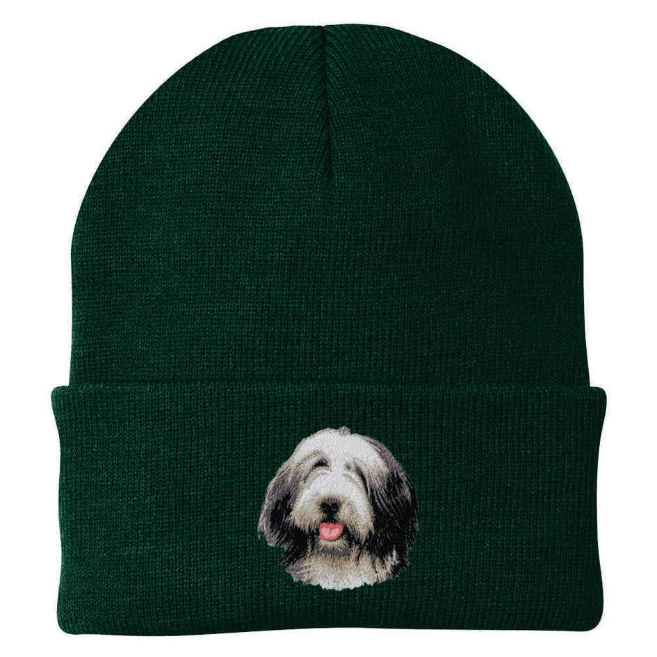 Bearded Collie Embroidered Beanie
