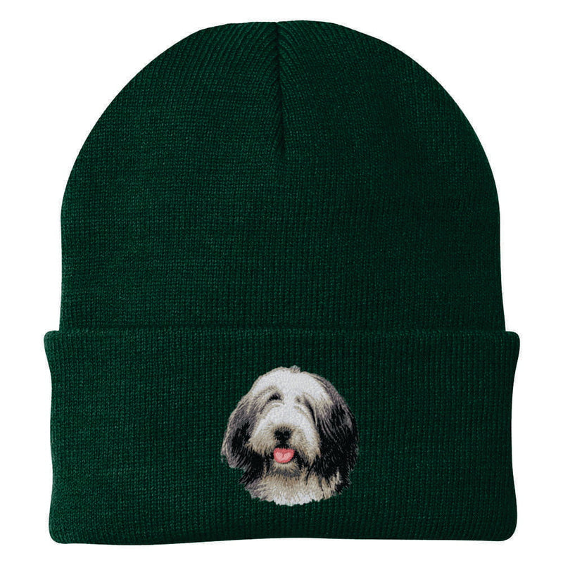 Bearded Collie Embroidered Beanie