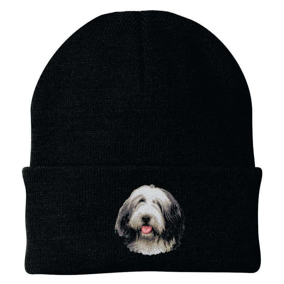 Bearded Collie Embroidered Beanie