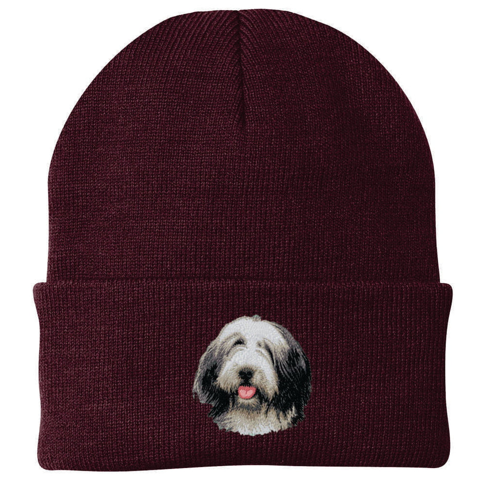 Bearded Collie Embroidered Beanie