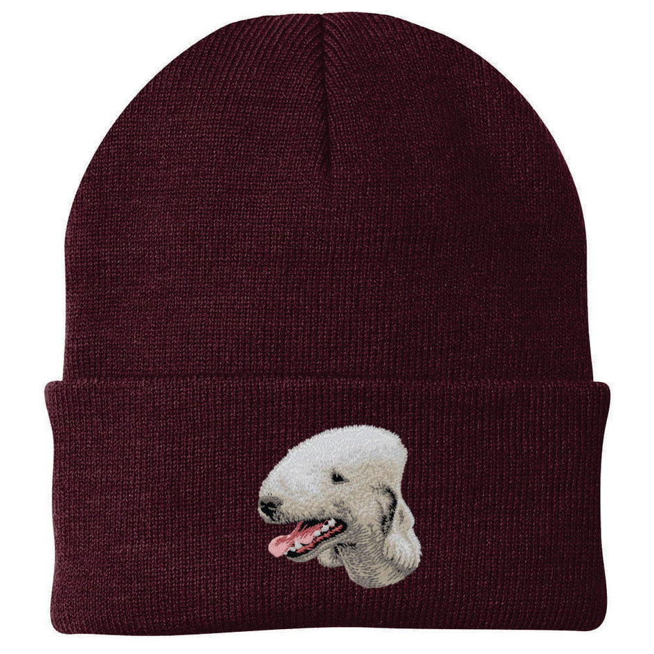 Bedlington Terrier Embroidered Beanie
