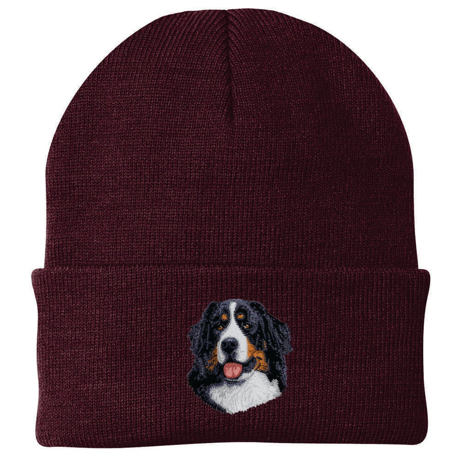 Bernese Mountain Dog Embroidered Beanie