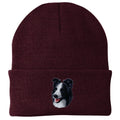 Border Collie Embroidered Beanie