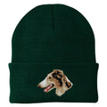 Borzoi Embroidered Beanie