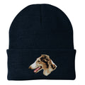 Borzoi Embroidered Beanie