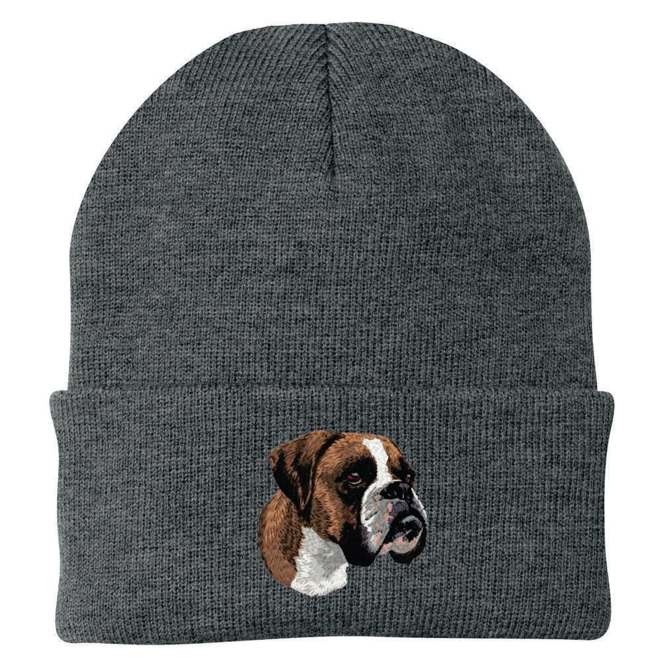 Boxer Embroidered Beanie
