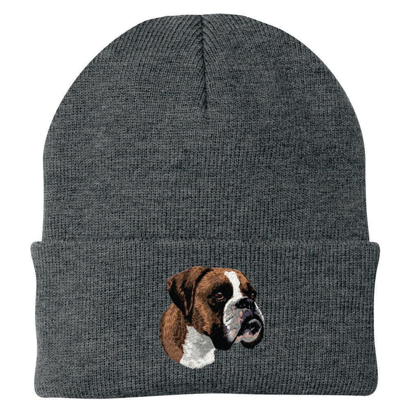 Boxer Embroidered Beanie