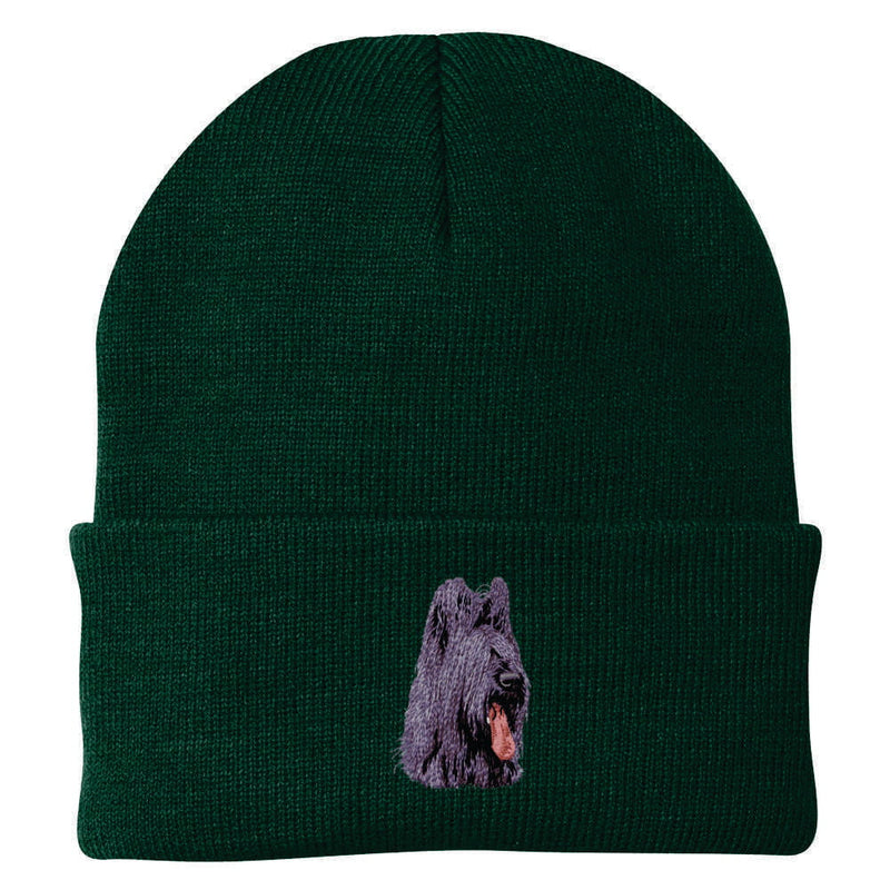 Briard Embroidered Beanie